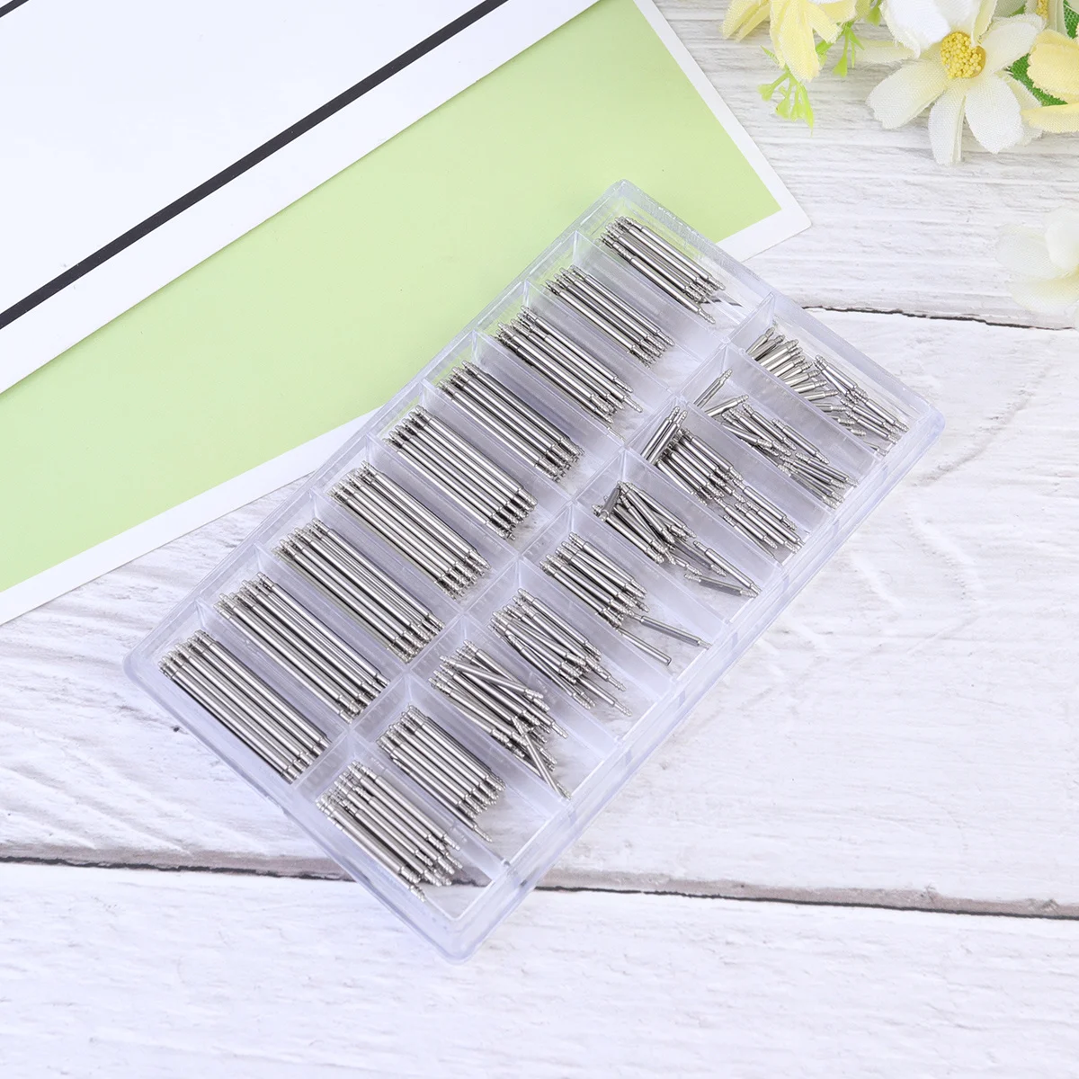 

360Pcs Watch Strap Removing Tool Rugged Metal Spring Bar Remover for Watch Band Link Pin Repair and Maintenance 8Mm-25Mm Silver