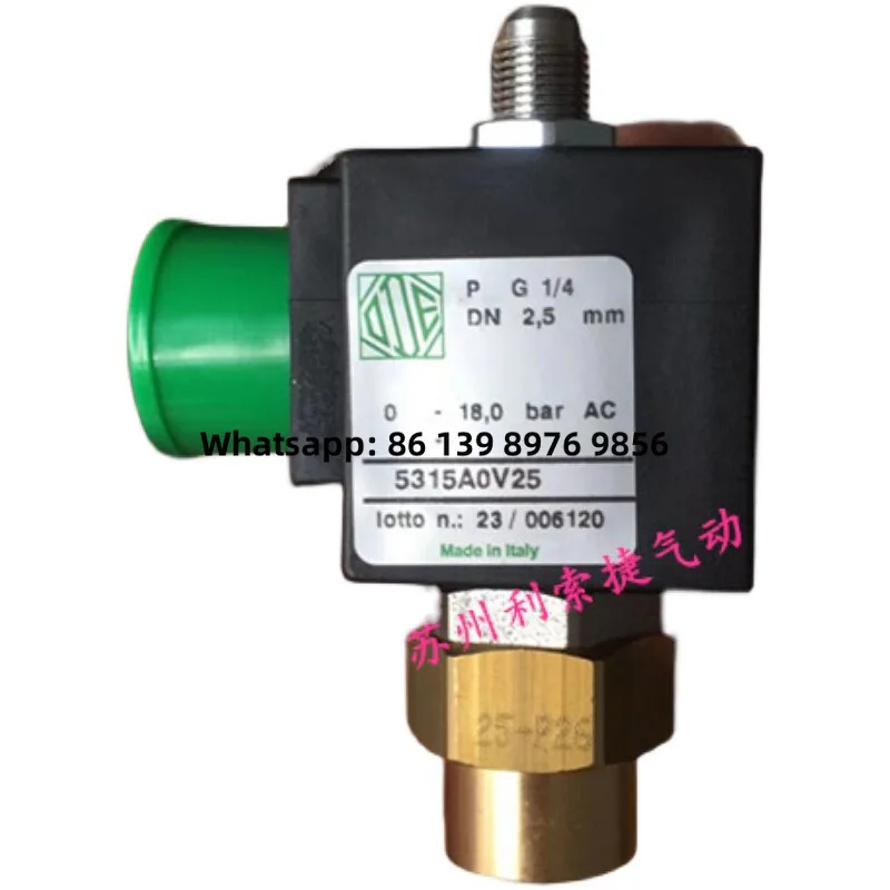 Italian ODE Solenoid Valve 5315A0v25 Air Intake For Screw Compress Compatible With Borelli And Atlas