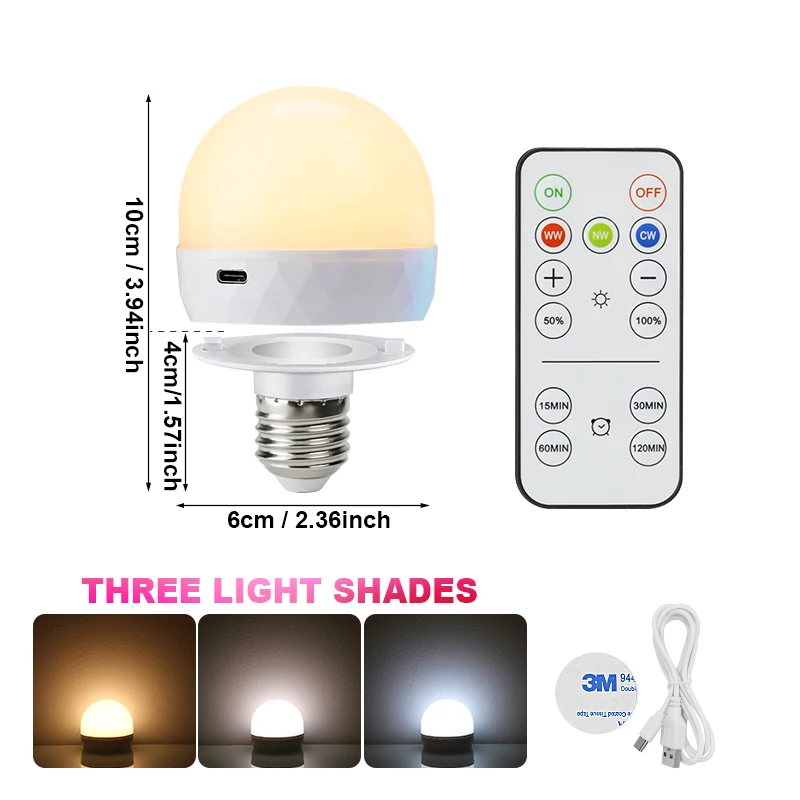 RGB LED Glühbirne USB 5V Lade Smart Fernbedienung Dimmbar Für Schlafzimmer Nacht Wohnzimmer Bar LED Leuchten