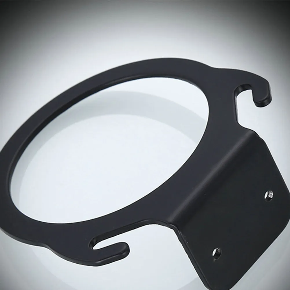 

Toilet Brush Set Black Aviation Aluminum Punch Free Design Half Round Cleaning Tool for Bathroom Home Hotel Office Use