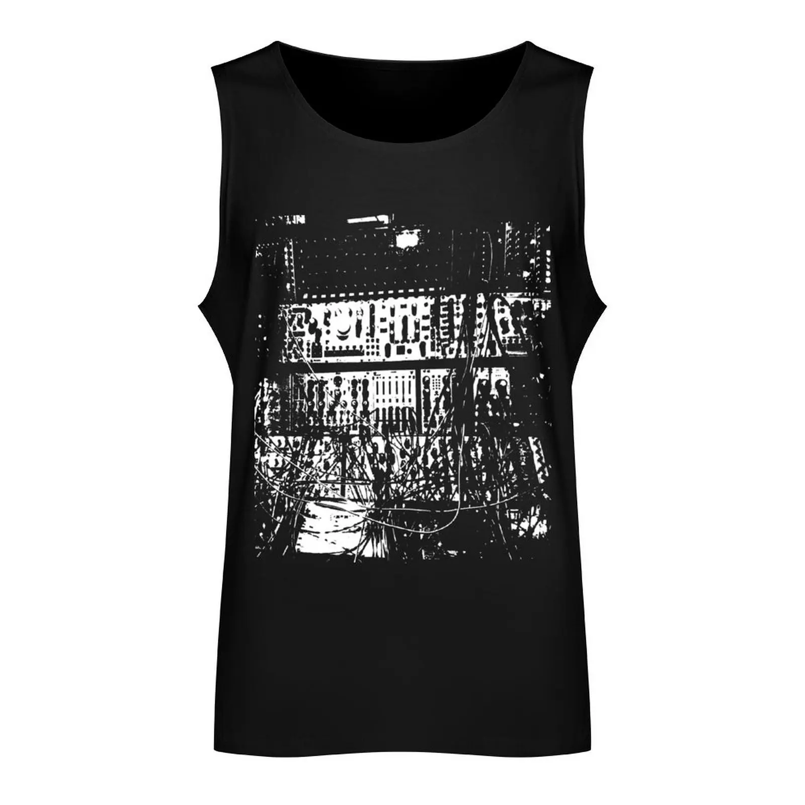 modular synthesizer T Tank Top mens gym clothes gym shirt men sports t-shirts for men Men's t-shirt