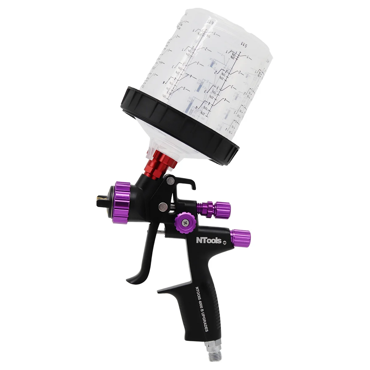 Paint Spray Gun Nozzle 1.3 Or 1.4mm With 600CC Mix Tank And Adpater Car Paint Gun Varnish Paint Sprayer HVLP 4000B Air Spray Gun