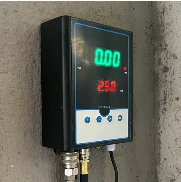 Air Pump Tire Shop Auto Repair Shop Inflation Equipment,Fully Automatic Tire Inflator Wall-Mounted Digital Display