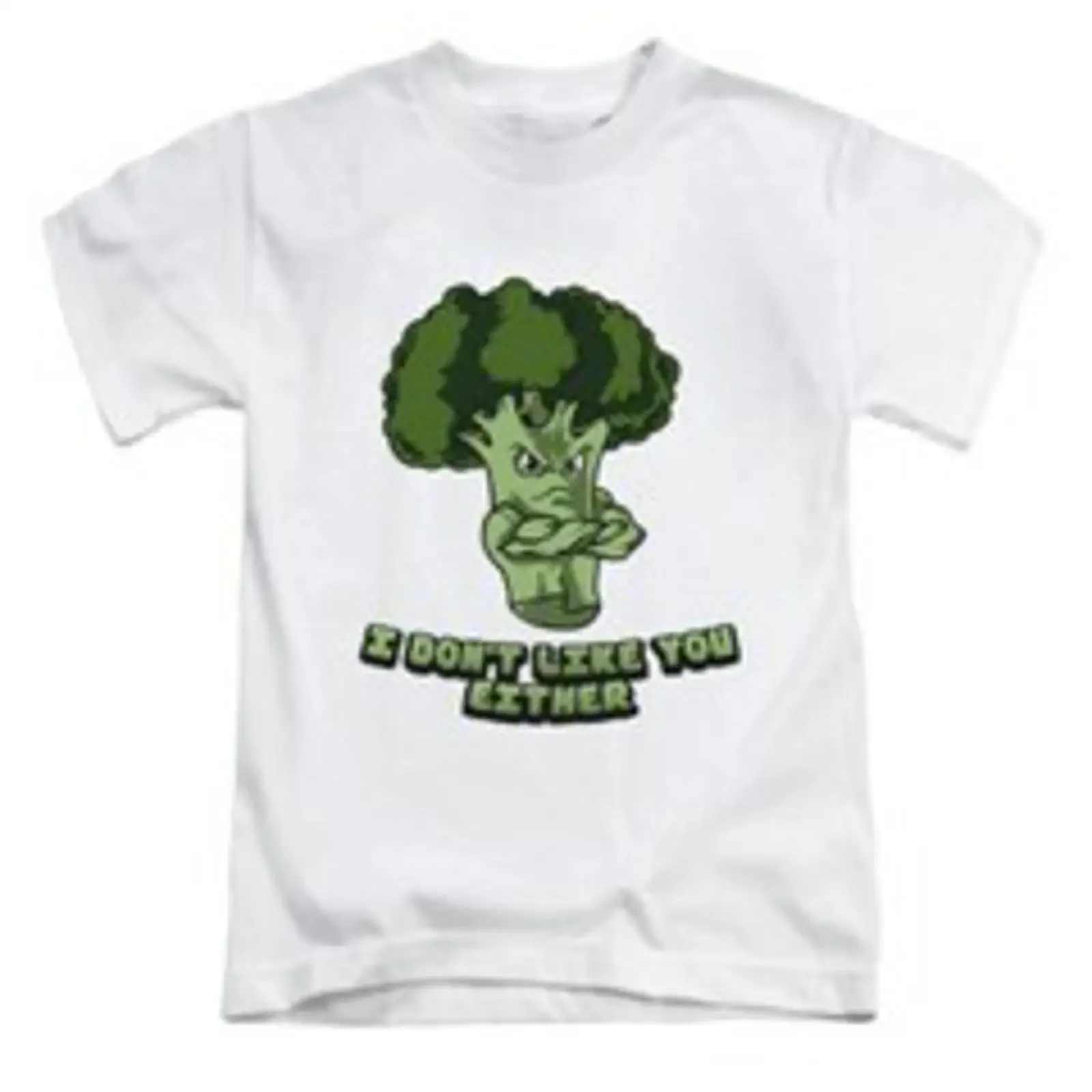 Ich mag dich entweder nicht Erwachsene T Shirt lustig Brokkoli Fun Top vintage Washed Stylish Top For Everyday Wear Slightly