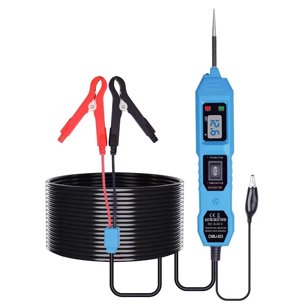 

DC 7-36V Multifunctional Car Circuit Tester Continuity Testing 8A DC Car Power Tester Test Lamp Digital Display