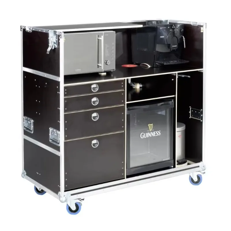 Mobile Cafeteria Flight Case for Kitchen Storage