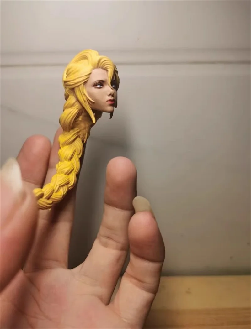 Fanatic 1/12 Soldier Snakelike Beauty Girl Head Carving Sculpture Model Toy Fit 6'' Action Figure Four Knights Body In Stock