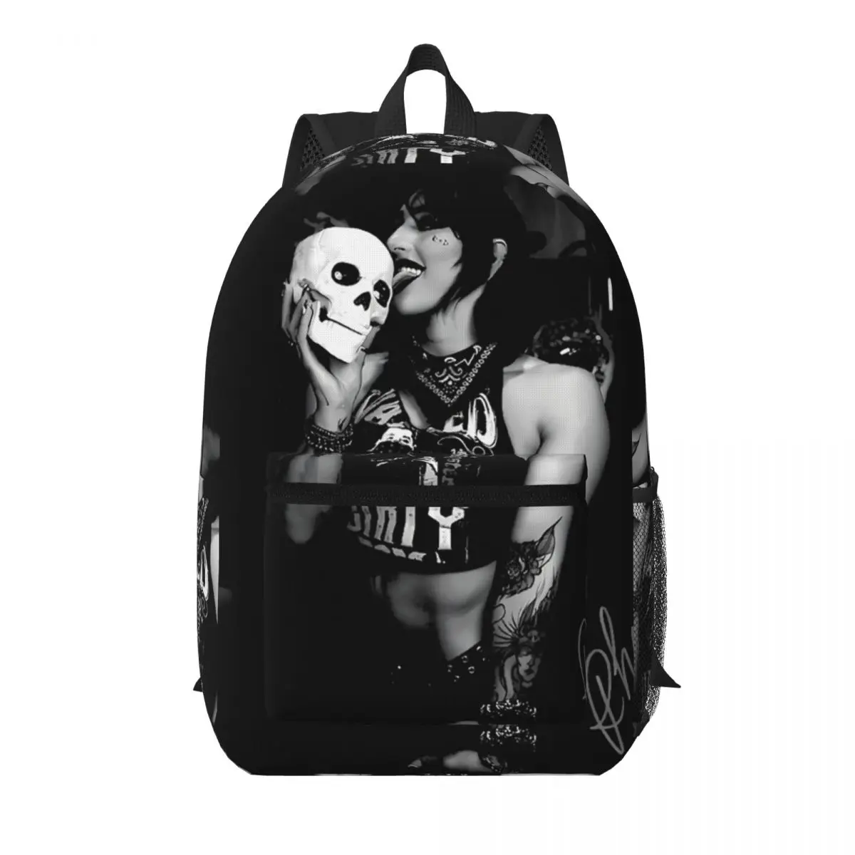 

Rhea Ripley Skull Wrestling Student Backpack School Bag Hiking Travel Daypack for Boys Girls Bookbag Shoulder Bags