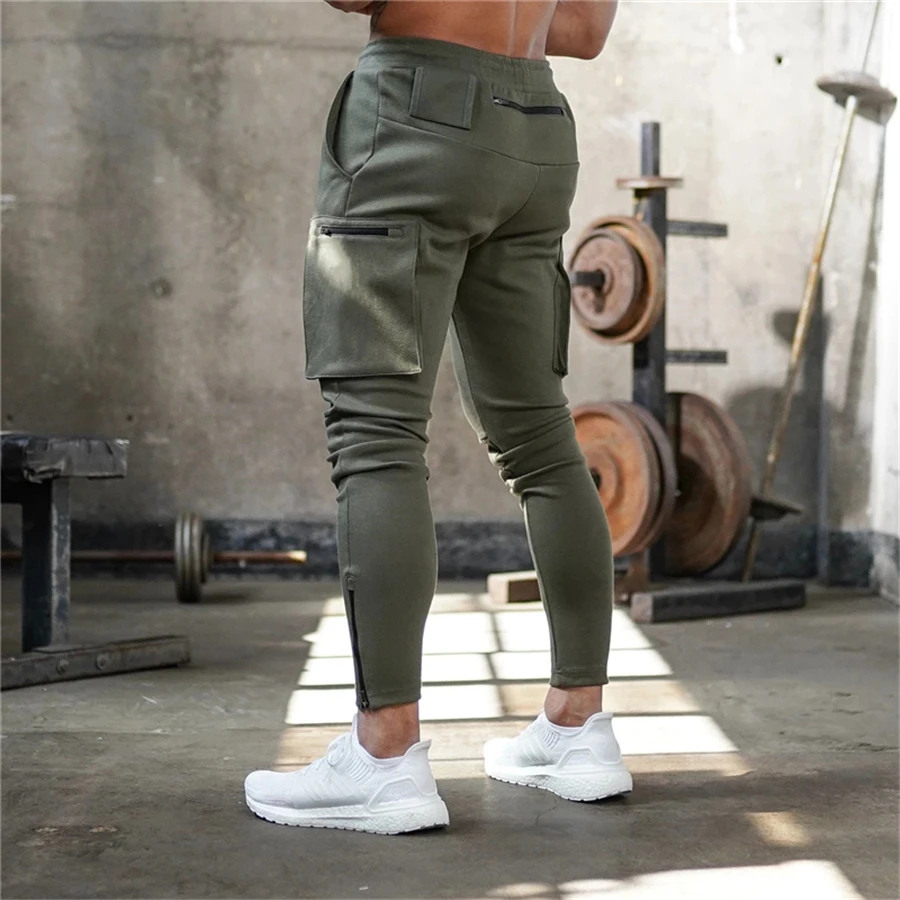 Calça de ginástica masculina casual de moletom, calça cargo, streetwear masculino, calça esportiva de ginástica, 2022