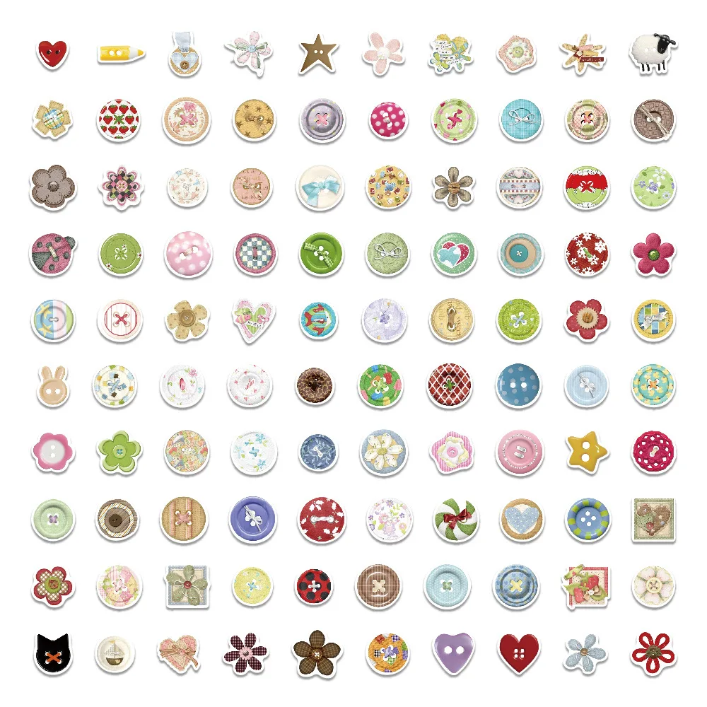 10/50/100PCS Bottoni Graffiti Adesivi INS Decorazione Del Fumetto Stile Retro di Fissaggio Giocattoli FAI DA TE Frigo Bagagli Laptop Chitarra Decalcomanie