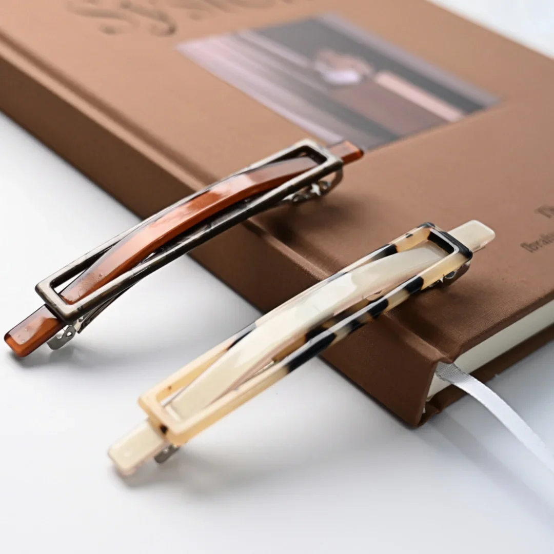 

Acetate Hair Clips Barrettes French Clips for Girls and Women Spring clip for the back side of head Hair Accessories