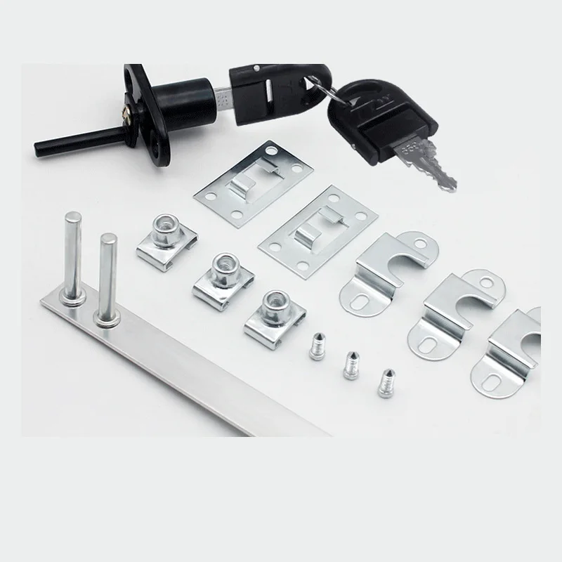 Triple Lock Front Side Desk Drawer Lock Long Bar