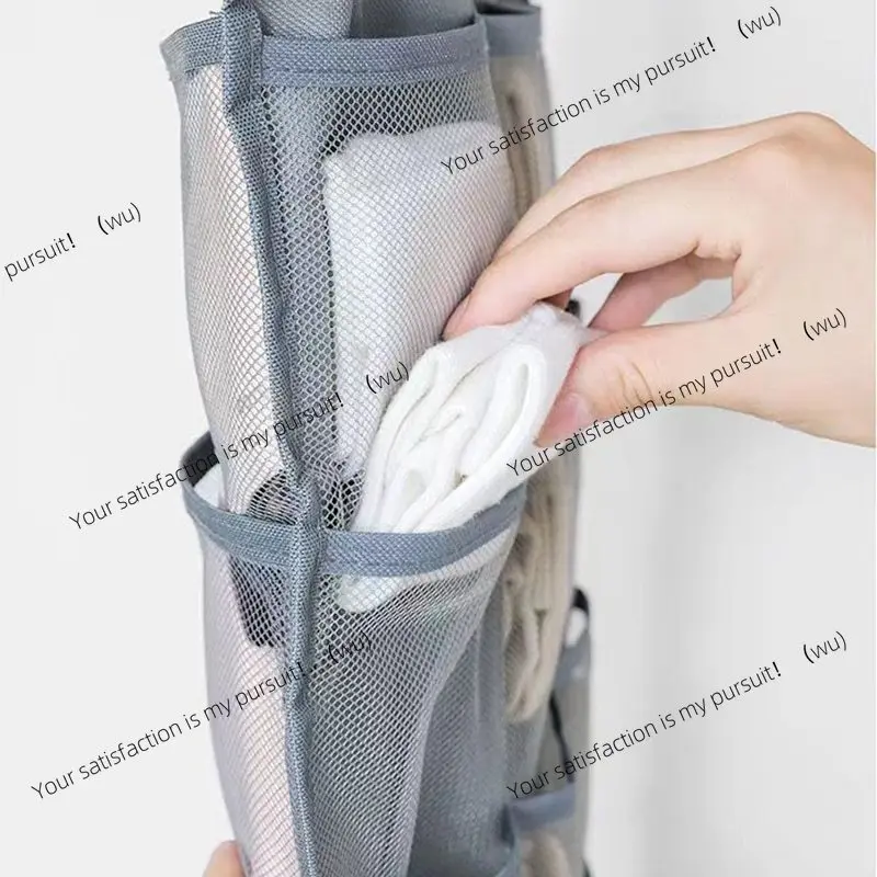 double-sided underwear, socks storage hanging bag, dormitory household wardrobe wall-mounted folding bag