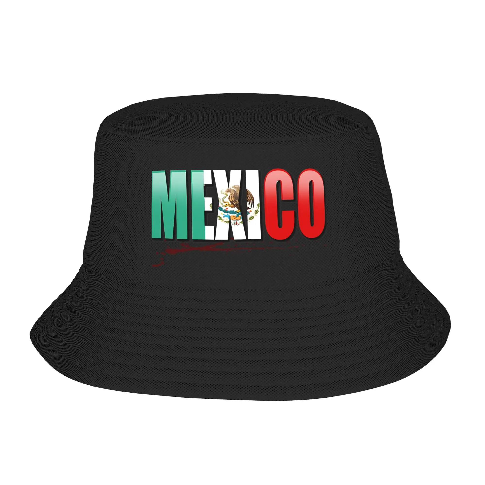 Teen Cute Bucket Hat Pray for Mexico flag Merch Bob Hats For Vocation Getaway Headwear Lightweight