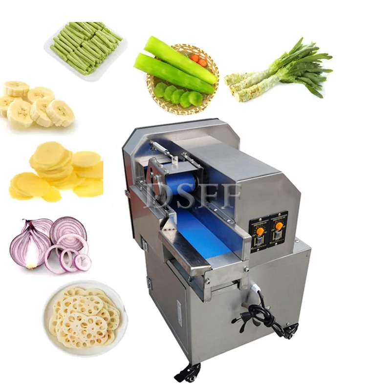 Fully Automatic Vegetable Cutter, Commercial Electric Onion And Leek Shredder, Banana And Cucumber Slicer