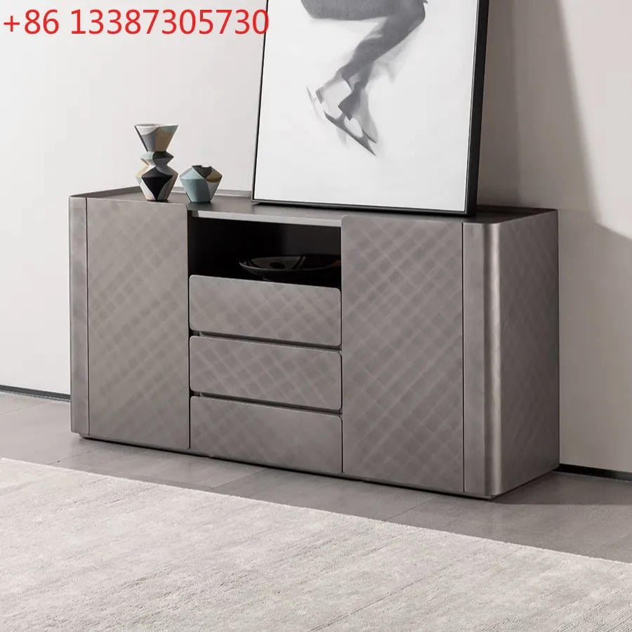 

Итальянский минималистичный обеденный боковой шкаф, вилла, большой плоский высококачественный сундук, современный пол