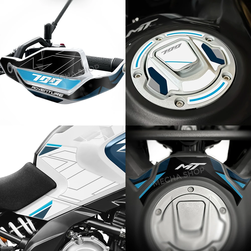 Para CFMoto 700MT ADV equipo 700mt adv 2025 accesorios de motocicleta almohadilla de depósito impermeable Kit de protección de pegatinas 3D