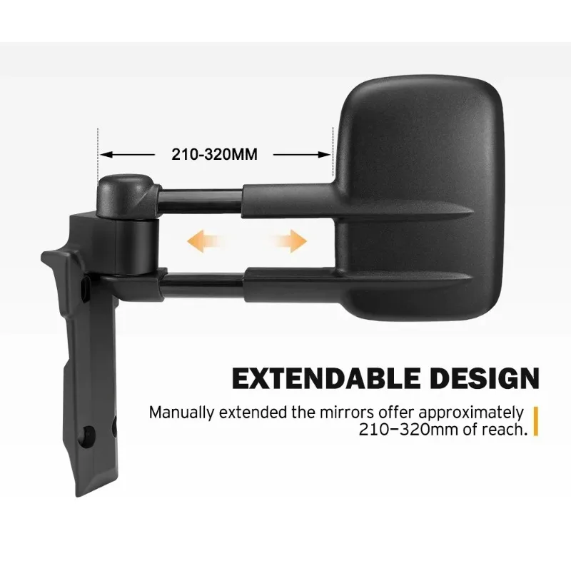 2025SAN  Black Extendable Towing Mirrors