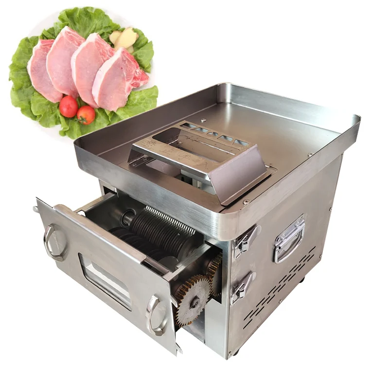 Electric Meat Slicer 2.5/3.5/5/7/10/15MM Commercial Stainless Steel Automatic Vegetable Cutter Grinder Home Appliance