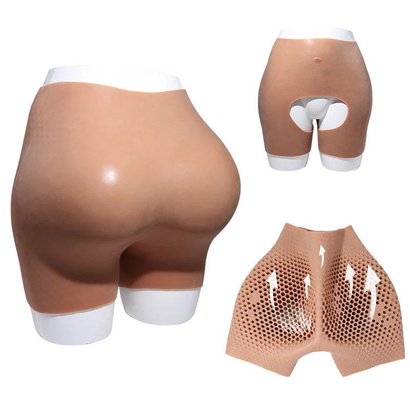 LERVANLA Big Silicone Sexy Buttocks Enhancement Add 3.5cm Thickness for Honeycomb Breathability  Hip Pants for Women Cosplay