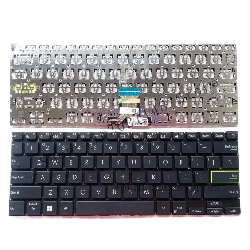 

& us/ru new keyboard for Dell XPS 13 9300 13-9300 laptop with backlit #