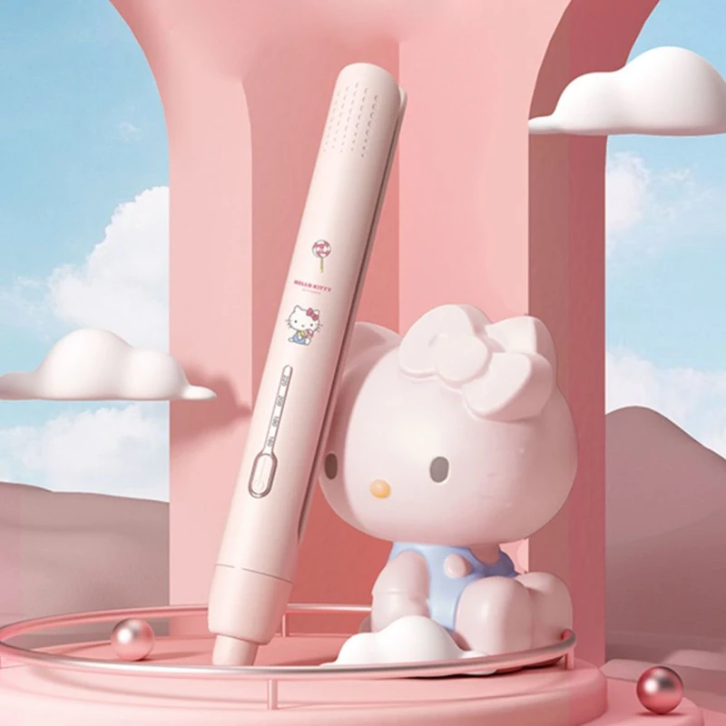 Sanrio Hello Kitty Kuromi Genuine Hair Straightening Iron Straight Curling Dual-Use Curling Iron Student Low-Power Cute Splint view 4