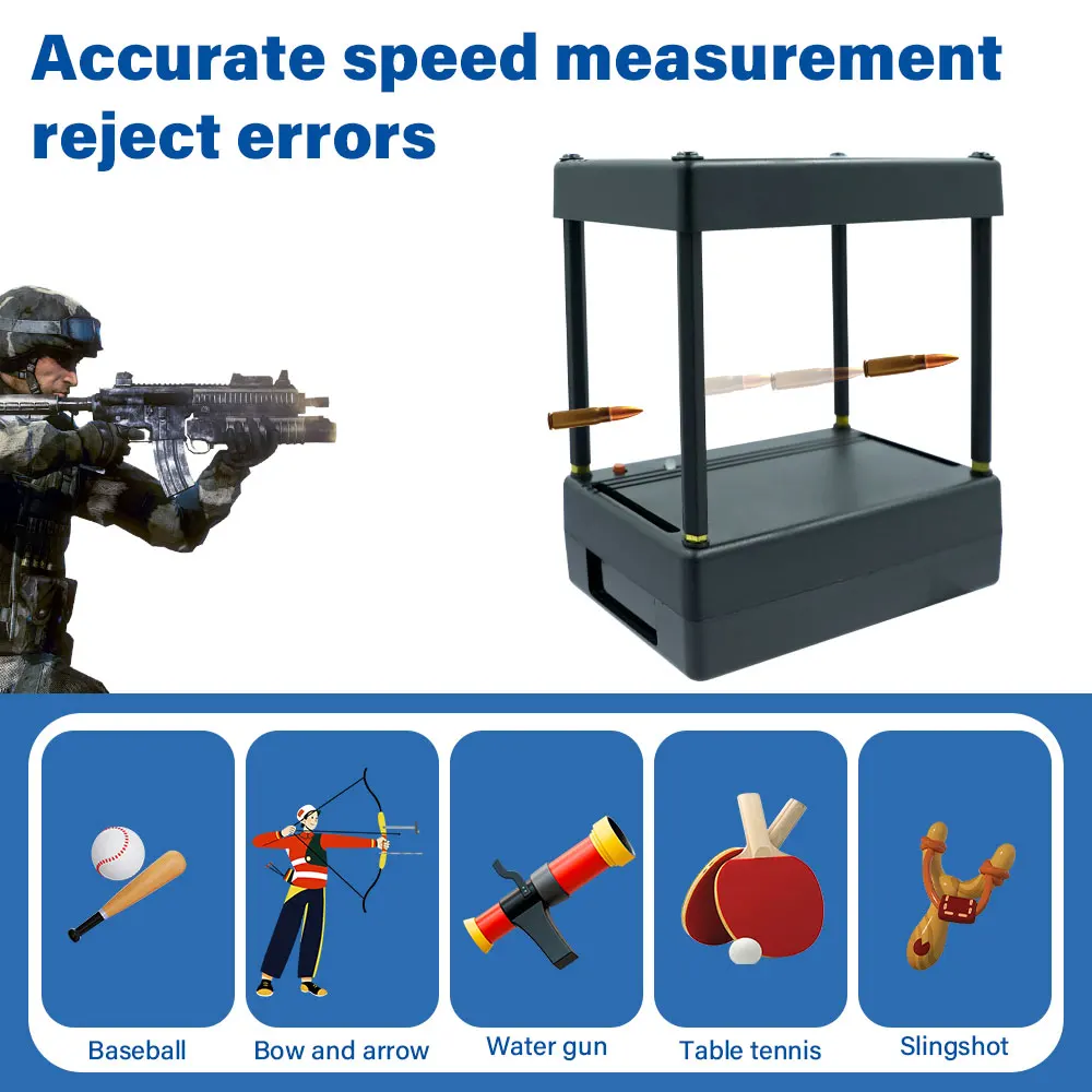 حساسية عالية متعددة الوظائف لإطلاق النار سرعة متر الكرة سرعة قياس الطاقة اطلاق النار كرونوغراف سرعة الرصاصة #1