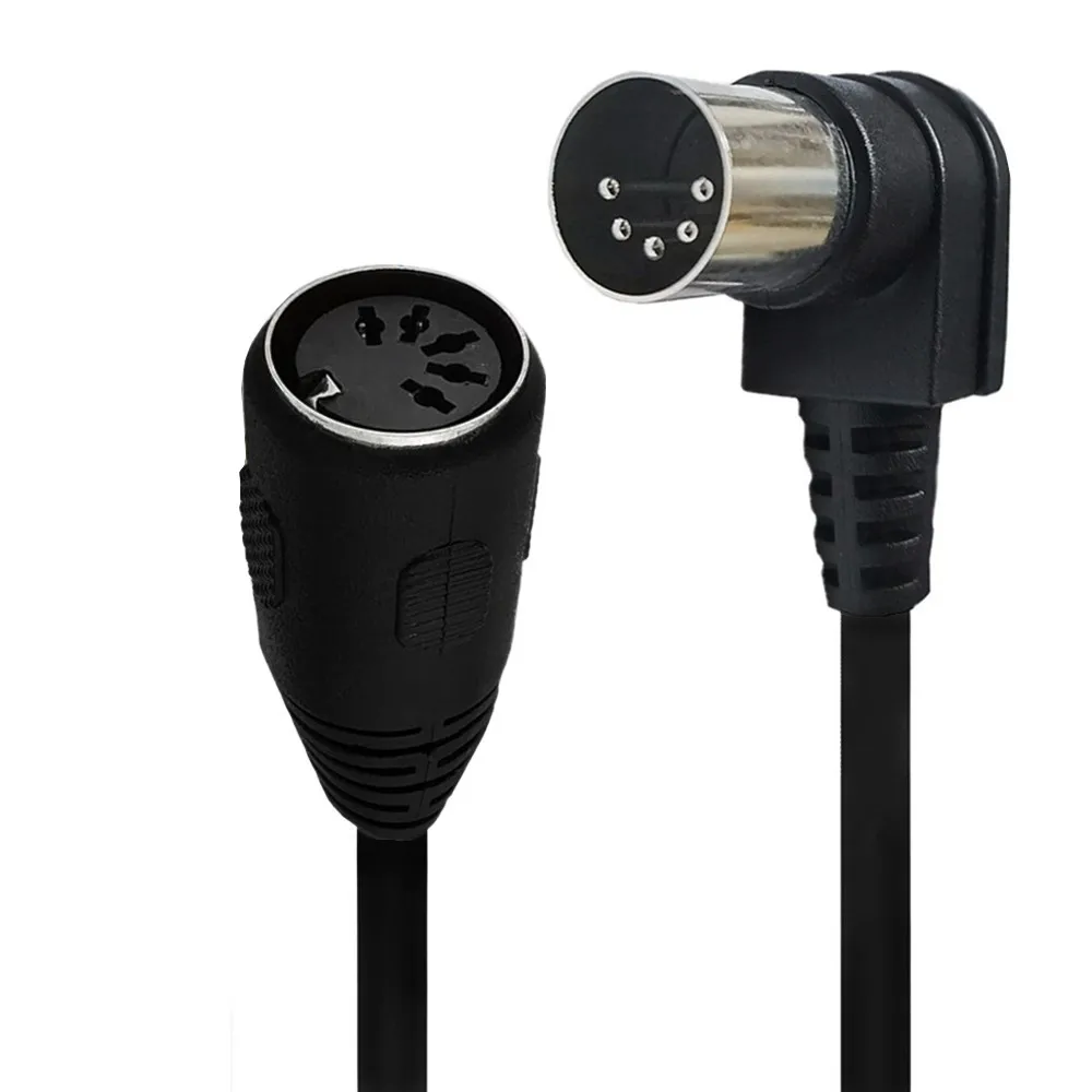 90 Grad Midi Din 5 poli Stecker-Stecker-Kabel 5 poli Din-Audio-Verlängerung stecker din-5pin M/M&M/F-Kabel adattatore 0,5-5M