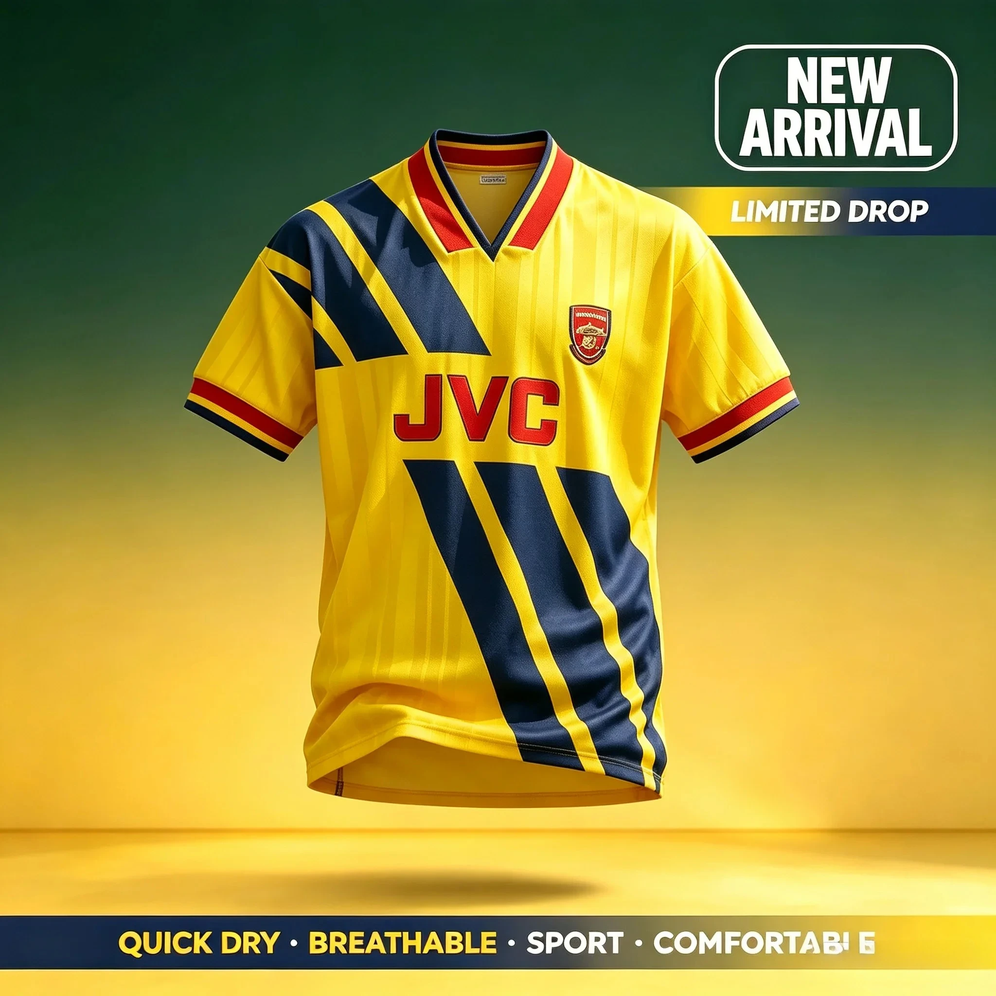2026 New 3D Printed Retro Design Football Jersey Fan Uniform Fast Drying Fashion Casual Sports Unisex Style Parent-child Outfit