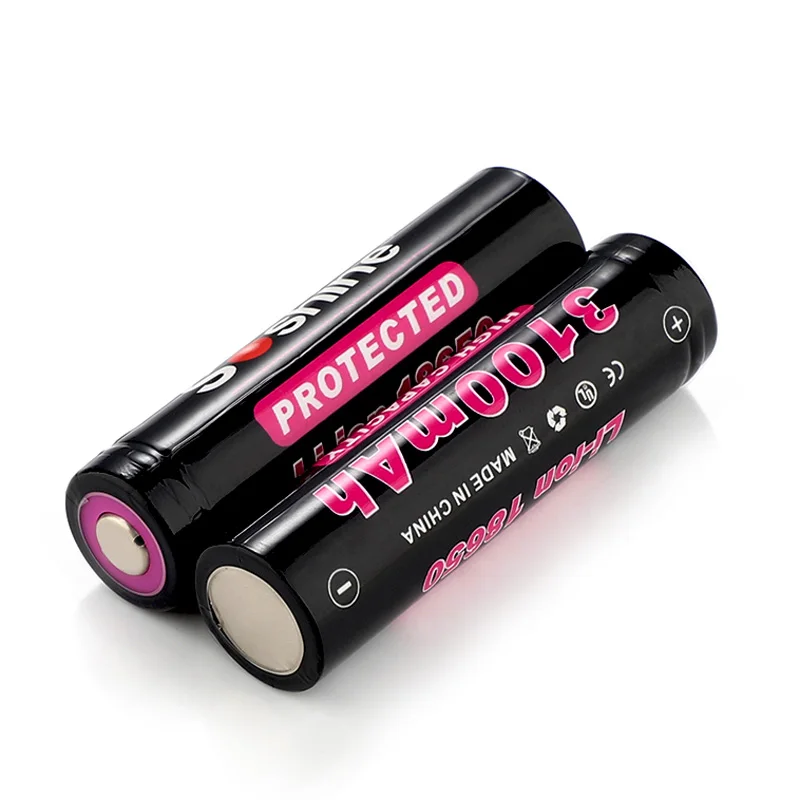 Soshine 18650 3.7V 3100mAh Li-ion Rechargeable Battery With Protected