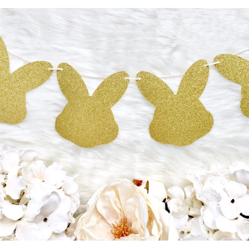 Bunny Ear Cupcake Toppers Bunny Cake Decorations Easter Cupcake Picks-24pcs