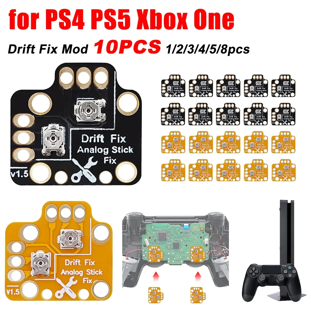 1-10PCS Universal Gamepad Joystick Drift Repair Board Controller Analog Thumb Stick Drift Fix Mod for PS4 PS5 Xbox One Board