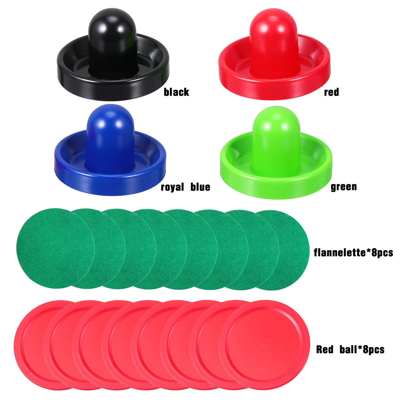 

1 set Plastic Air Accessories Lightweight Sturdy Pusher Paddle Air Hockey Set Gaming Experience Standard Table Fit