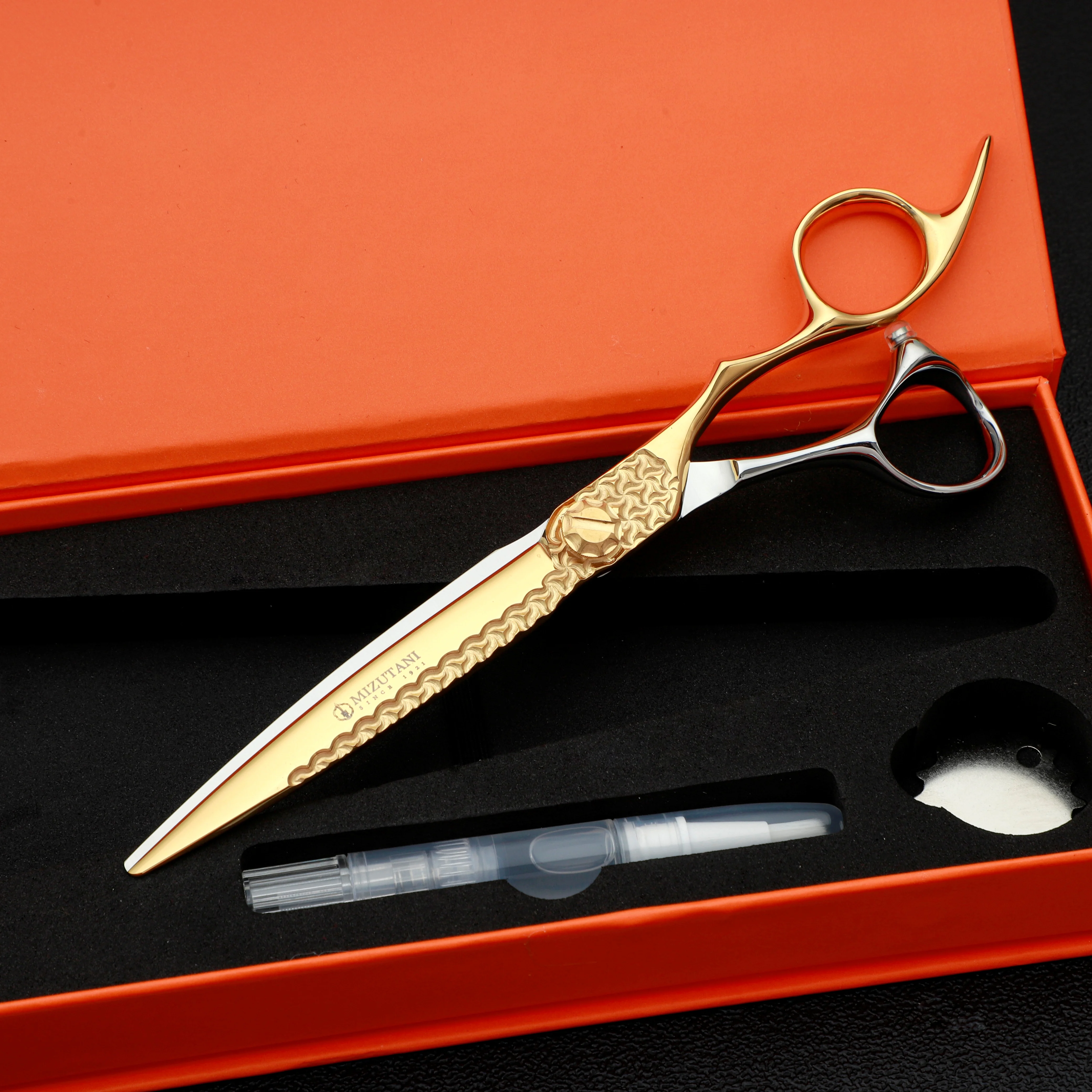 MIZUTANI barber scissors 7.0 inch VG10 material scissors CNC process sharp and wear-resistant professional salon hair scissors