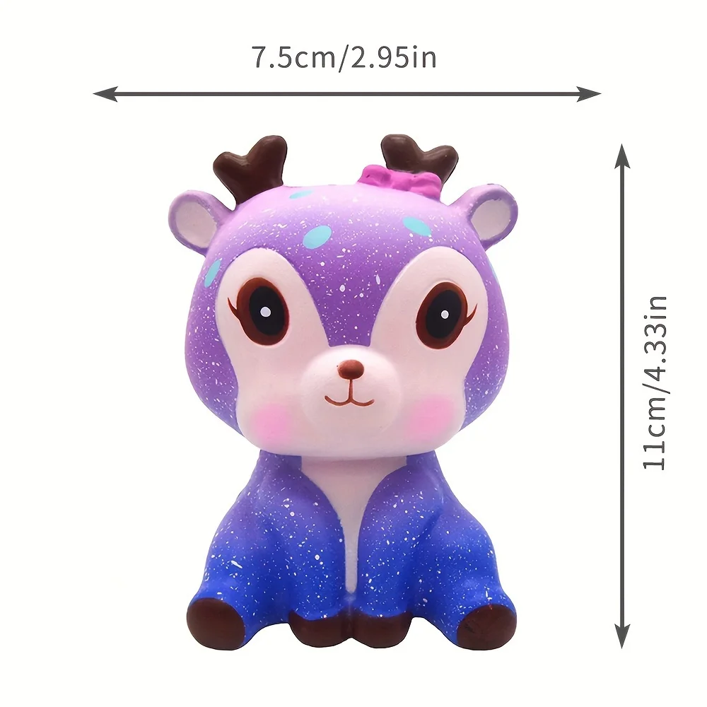 Schattig Galaxy herten dier squishy speelgoed met crème geur en riem anti-stress grappige gadget nieuwigheid cadeau voor kinderen