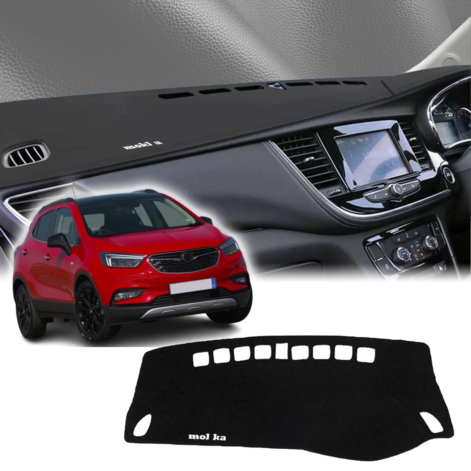 

fit for Opel Mokka Vauxhall Mokka X 2017-2019 Car Accessories Protective Carpet Dashmat Dashboard Cover Pad DashMat Sunshade