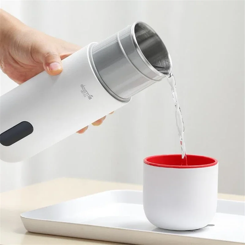 Youpin Deerma Portable Electric heating Kettle Thermal Cup 350ML Boil Water Smart hot Water Bottle Temperature Control dr035