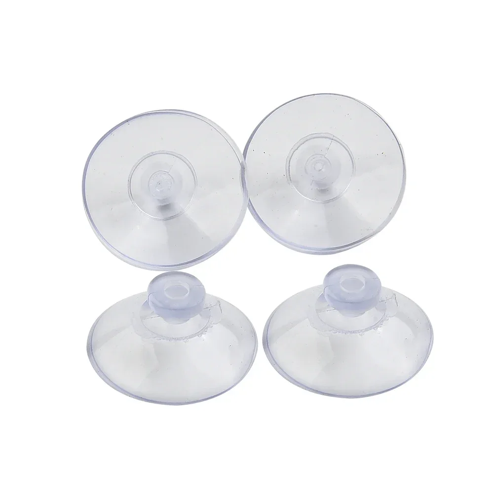 10Pcs Suction Cup Hooks Clear Plastic Sucker Pads Strong Adhesive Suction Holder For Car Glass Bathroom Wall Door