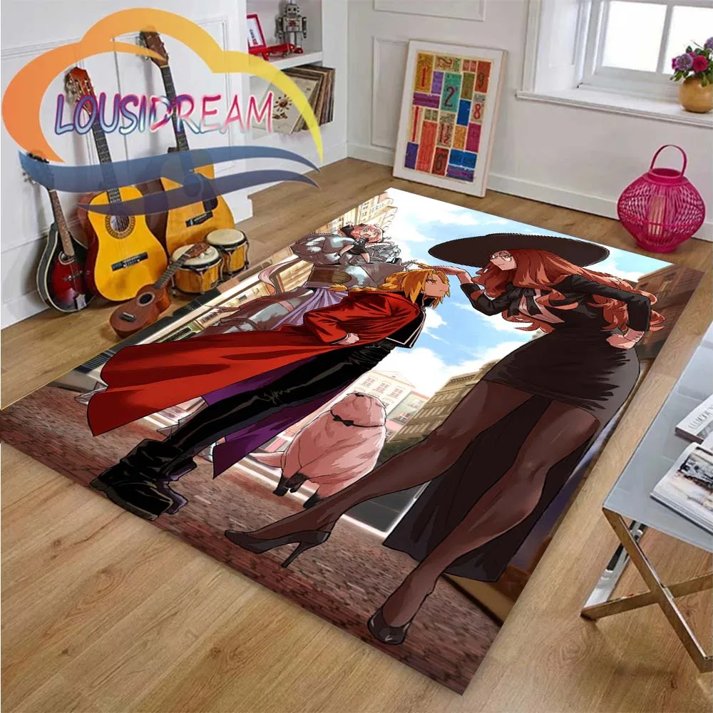 

Choice Anime Manga Poster Floor Art F-FULLMETAL Decor Rugs Large Mat,Kid‘s Carpets for Home Bedroom Living Room Decoration Gifts