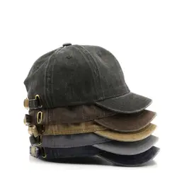 Fashion Dad Hat Snapback Cap Washed Cotton Adjustable Solid Color Baseball Cap Women Men Unisex Couple Cap