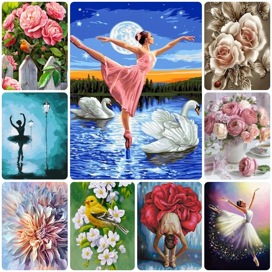 

DIY Vibrant Floral and Bird Art Jigsaw Puzzle, Pink Roses and Yellow Finch, Whimsical Nature Scene Puzzle Home decor items