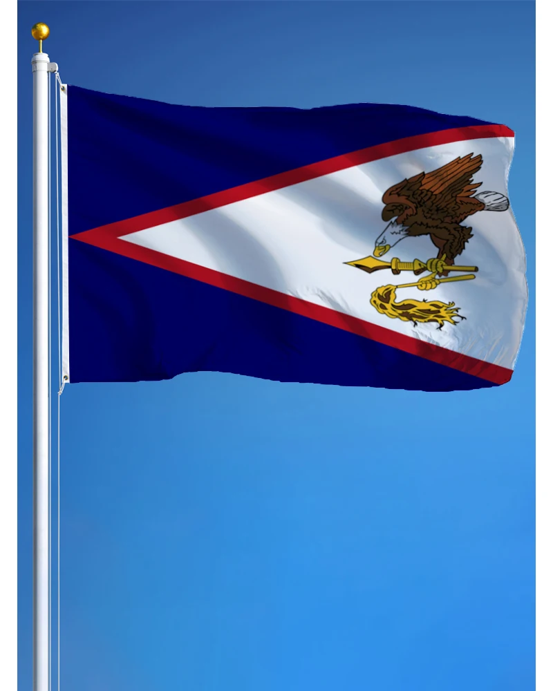 3x5 Feet American Samoa Flag Vivid Color and Fade Proof American Samoan Flags Polyester with Brass Grommets 3 X 5 Ft