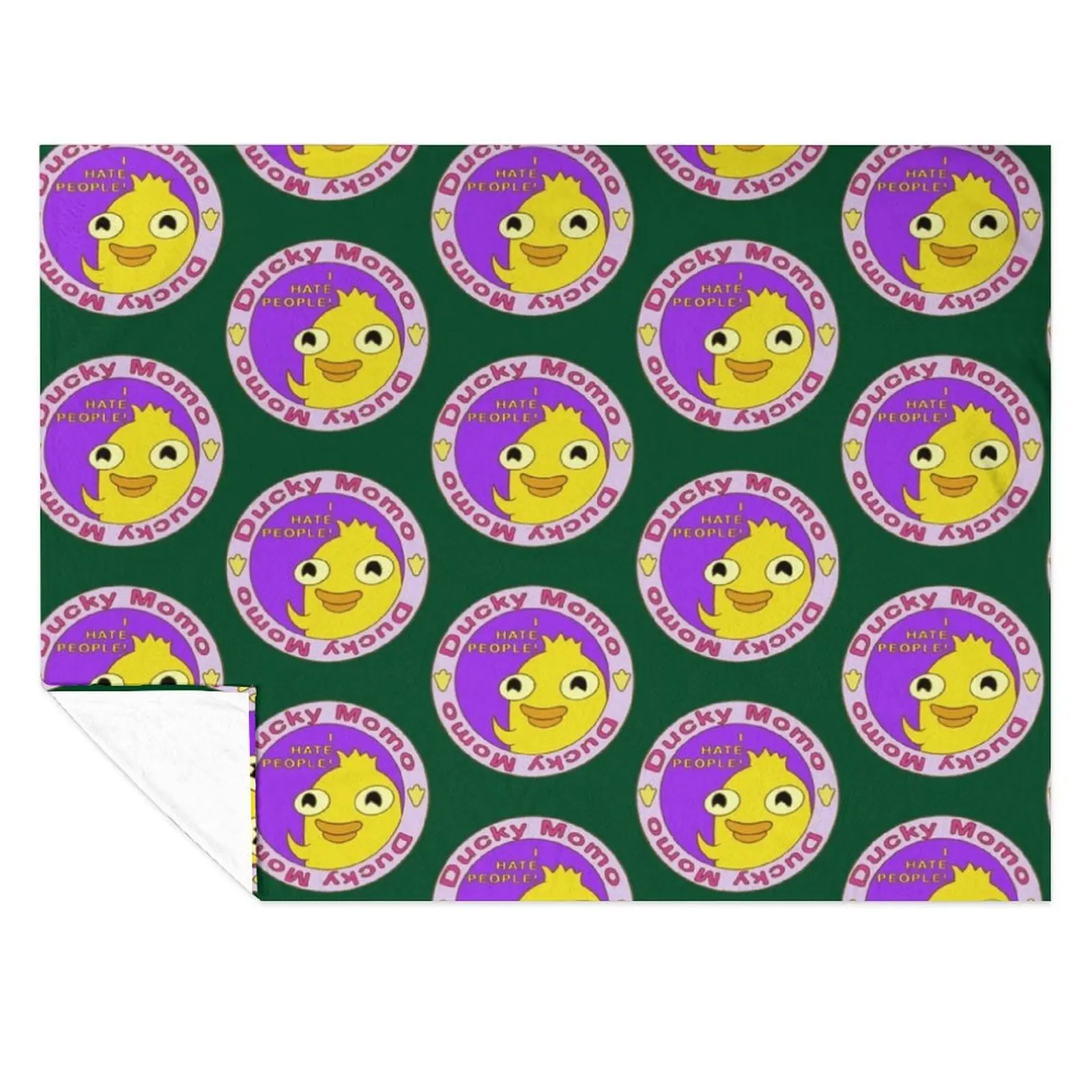 

Ducky Momo I Hate People Throw Blanket Sofas Moving christmas gifts Hairy Blankets