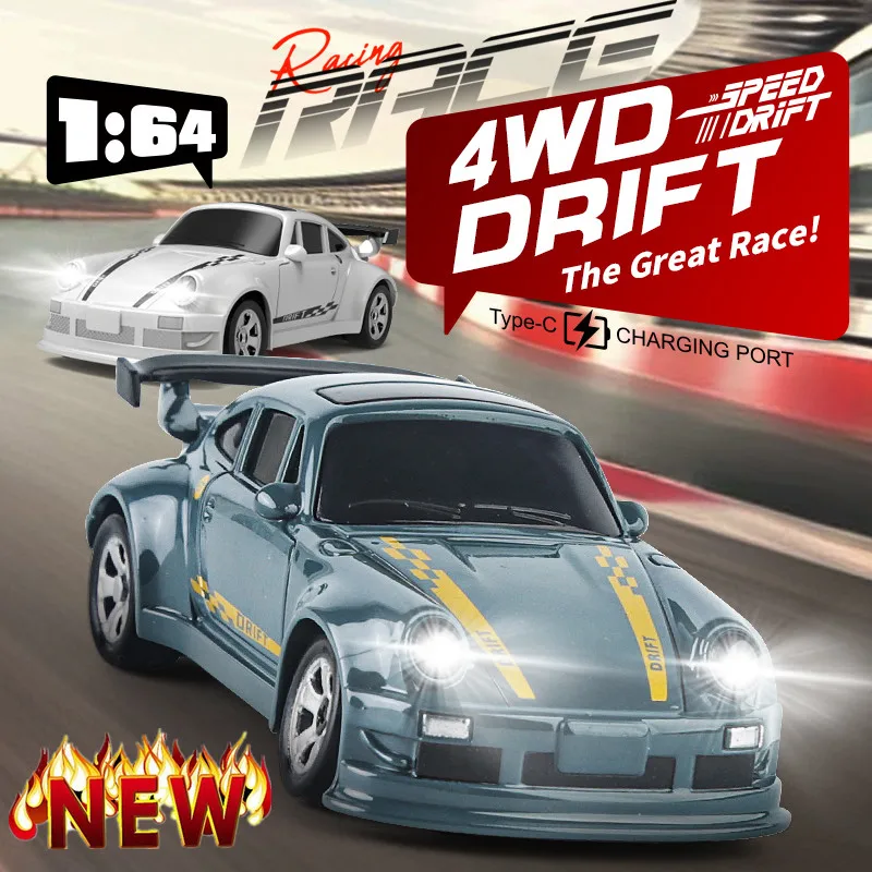 

2.4GHz RC Mini Drift Car 1: 64 Full Proportion Four-Wheel Drive Vehicle Electric Racing Car Toy Boys