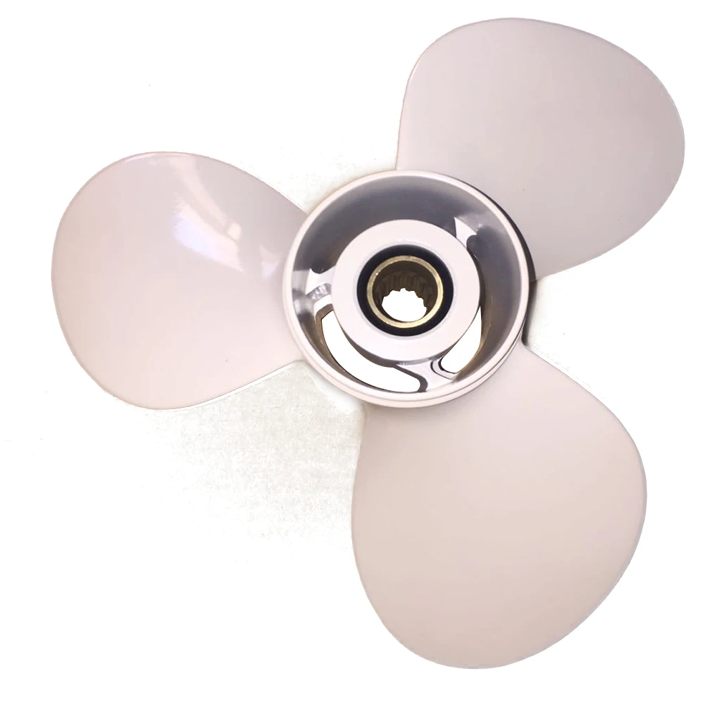 Boat Propeller 10 7/8x11 for Yamaha 40HP-55HP 3 Blades Aluminum Prop 13 Tooth RH 10.875x11