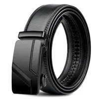 Fashion Business Men'S Belt Genuine Luxury Brand Belt Metal Buckle Belt High-Quality PU Leather Soft Belt With Cargo Pants Jeans 5