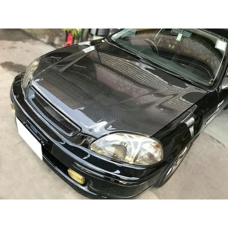 

Высококачественный капот из углеродного волокна с вентиляцией для Honda Civic EK 1999-2000