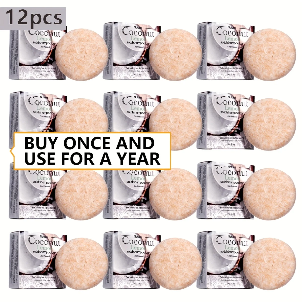 

12 шт./кокосовый шампунь, кокосовое масло, оливковое масло, твердый шампунь, питательный и увлажняющий кожу головы и волосы