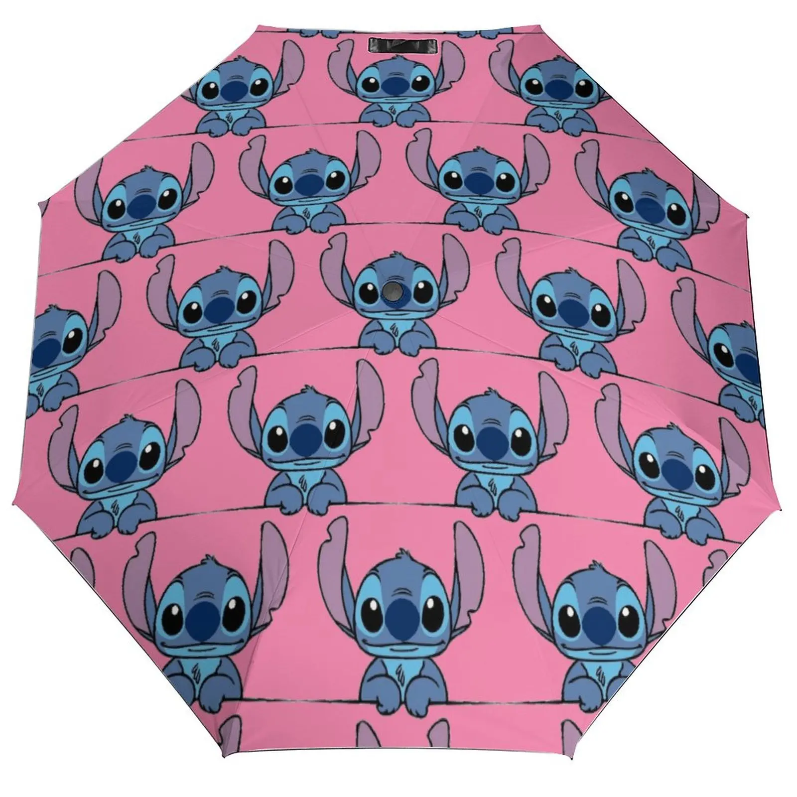 

Folding Umbrella Cute Stitch-Cartoon Protection Umbrella Women Men 3 Fold Auto Sunshade Outside Stylish Umbrellas
