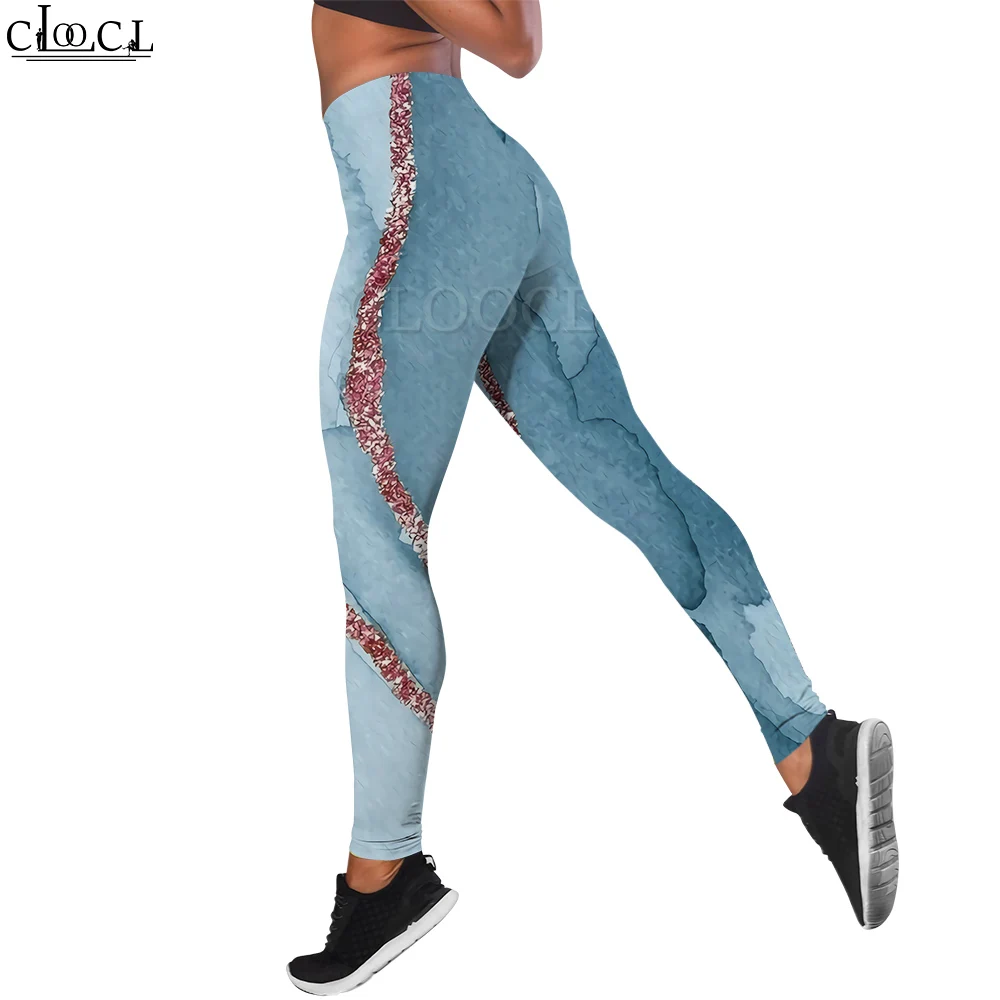 CLOOCL – Legging Vintage pour femme, pantalon imprimé 3D, pour extérieur, entraînement, Fitness, Jogging, Yoga, décontracté